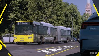 Ganze Route der 245 Line🚌  The Bus  Line 245  Ganze Video 19 Min  HD Funky thebus [upl. by Peri]