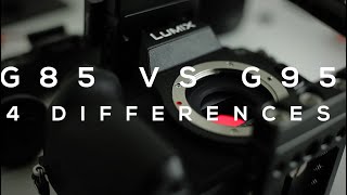 Panasonic G85 vs G95  4 Differences  New GH5 Sensor Headphone jack VLOG L 120p [upl. by Yra]