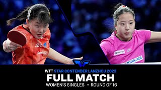 FULL MATCH  SHIN Yubin vs Miwa HARIMOTO  WS R16  WTTLanzhou 2023 [upl. by Asertal]