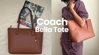 COACH Bella Pebbled Leather Tote  Minimalist Tote for Fall 2024 🍂👜 [upl. by Buyers]