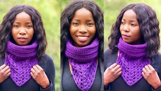 How To Crochet A CowlNeck Warmer  Simple and Easy to Follow Tutorial  Beginner Friendly Patterns [upl. by Terena28]