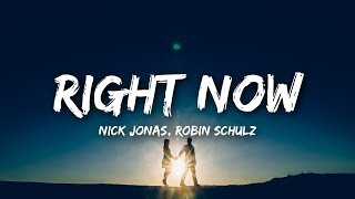 Nick Jonas Robin Schulz  Right Now Lyrics [upl. by Rafi]