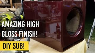 Ep 35  How to get an amazing Piano Gloss Finish on the Hammer Home Theater Sub Home Theater Gurus [upl. by Dulcle134]