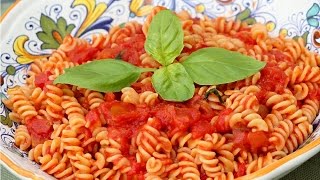 Fusilli Pasta with Tomato Sauce  Rossellas Cooking with Nonna [upl. by Imeaj]