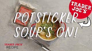 How to Make Potsticker Soup  Easy Dinner Recipe  Trader Joes [upl. by Neffets]