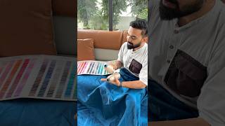 Lehenga Making Process  Neavy Blue color Sequence Embroidery work Designer Lehenga choli lehenga [upl. by Einaffit]