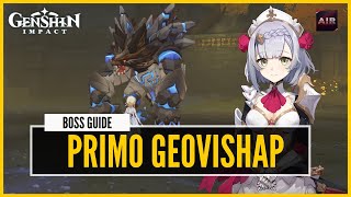 Genshin Impact  How To Solo Primo Geovishap Boss Guide [upl. by Amalberga242]