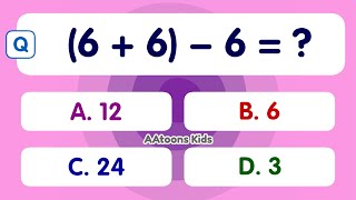 Quiz Time  Maths Quiz for Kids  Mixed Operations Quiz for Kids  Learn Mathematics [upl. by Notlok650]