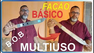 Como fazer uma faca tática  Facão customizado façavocêmesmo facas sobrevivencialismo [upl. by Elockcin246]