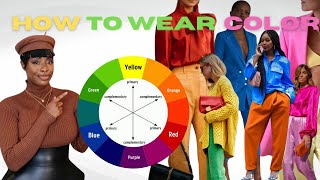 EASY TIPS TO WEAR MORE COLOR Everything You Need To Know  Outfit Ideas [upl. by Pfaff894]