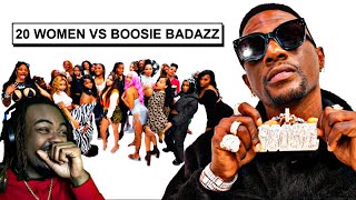 20 WOMEN VS 1 RAPPER BOOSIE BADAZZ REACTION [upl. by Nawad]