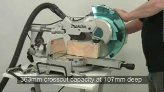 Makita How it Works DXT Mitre Saws LS1216L [upl. by Napas]