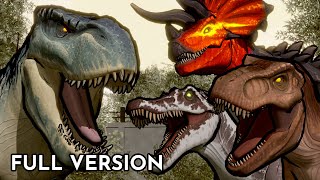 VRex vs Trex Spinosaurus Ultimasaurus  Animation Full Version [upl. by Ahcurb]