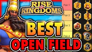 Top 7 BEST OPEN FIELD Commander Pairs 2024  Rise of Kingdoms [upl. by Oxley]