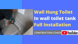 Wall Hung Toilet Install full details [upl. by Russo]