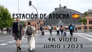 4K Video2023 Estación de AtochaMadrid España 🇪🇸“Estación mas impresionante del mundo”😱❤️ [upl. by Eetnahc841]