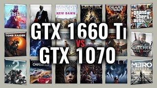 GTX 1660 Ti vs GTX 1070 Benchmarks  Gaming Tests Review amp Comparison  53 tests [upl. by Elly]