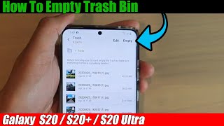 Galaxy S20S20 How to Empty Trash Bin [upl. by Atikin248]