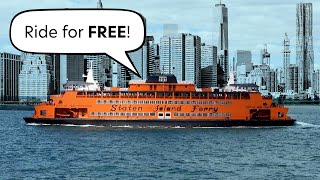 FREE Ferry in New York → How to ride the Staten Island Ferry [upl. by Barbette]