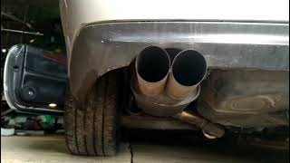 CLK 200 Kompressor straight pipe exhaust and cone filter [upl. by Arrek]