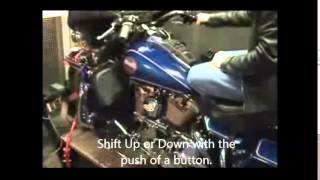 Pingel All Electric Shifter Kit Demo on HarleyDavidson FL [upl. by Oech383]