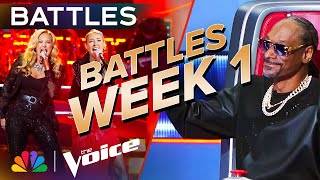 Phenomenal Performances from the First Week of Battles  The Voice  NBC [upl. by Nnahtur]