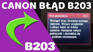 Jak usunąć BŁĄD B203 w drukarkach CANON MG5750 MG5540 iP7210 MG6650 MG6420 MG5550 itd [upl. by Karlik879]