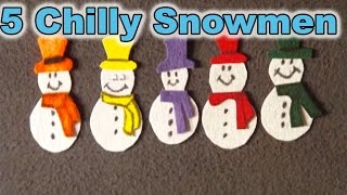 Winter Preschool Songs  5 Chilly Snowmen song  Littlestorybug [upl. by Attennaej]