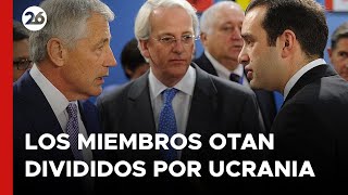 BRUSELAS  Miembros de la OTAN divididos por el apoyo a Ucrania [upl. by Mersey562]