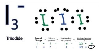 I3 Lewis Structure  How to Draw the Lewis Structure for I3 [upl. by Wakeen102]