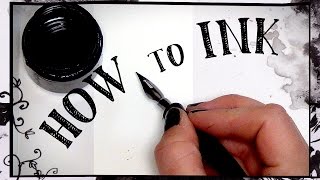 Beginners guide to inking  HOW TO INK [upl. by Nilyad]