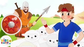 David and Goliath Bible song  Kids Faith TV [upl. by Sandie]