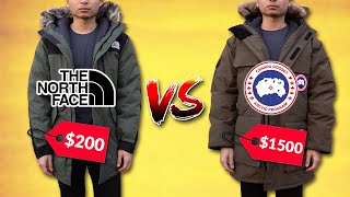 Are Budget Down Jackets Worth It  200 North Face VS 1500 Canada Goose [upl. by Nivag]