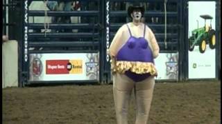 JJ Harrison rodeo clown at the National Western Stock Show [upl. by Apthorp]