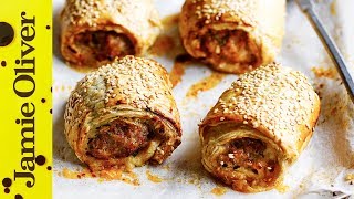 Jamies Quick amp Easy Sausage Roll Recipe [upl. by Alrats]