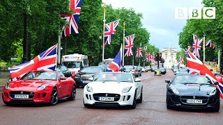 British made motors take over the Mall  Top Gear  BBC [upl. by Kacey845]