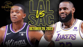 Los Angeles Lakers vs Sacramento Kings Full Game Highlights  October 29 2023  FreeDawkins [upl. by Emory]