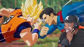 MANGA OR COMICS Goku Vs Superman Death Battle REACTION [upl. by Elleynad]