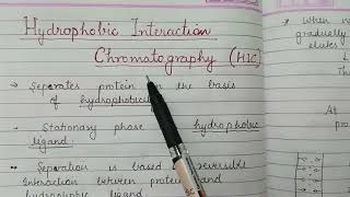 Hydrophobic Interaction Chromatography HIC [upl. by Aneerb]