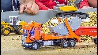 RC trucks tractors and excavators in incredible 132 scale [upl. by Ruzich445]