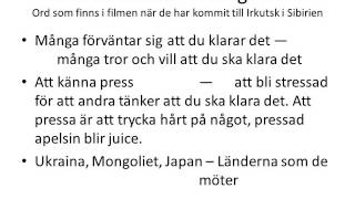 En text på lätt svenska  SFI  Ord till Trevligt folk [upl. by Ahsets]