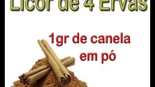 Licor de 4 Ervas Four Herbs  Caseiro [upl. by Adyl755]