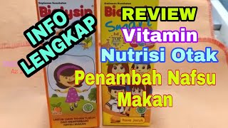 Review Vitamin Harian Anak  Biolysin Smart dan Extra Lysine  Nutrisi Otak dan Penambah Nafsu Makan [upl. by Braynard271]