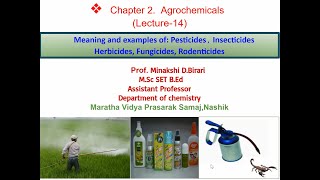 TYBScLecture 14 Meaning amp Examples of PesticidesInsecticidesRodenticidesfungicidesHerbicides [upl. by Remot]