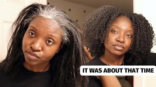 I Had To Do It  Twist Out on Blown Out Hair  Natural Hair Tutorial [upl. by Charmane]