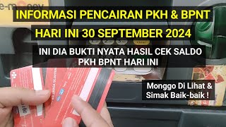 PKH amp BPNT SEPTEMBER OKTOBER CAIR KAPAN INFO PENCAIRAN PKH BPNT HARI INI 30 SEPTEMBER 2024 [upl. by Oihsoy8]