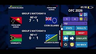 Oceania 2026 World Cup Qualifiers  International Football Simulator [upl. by Mab950]