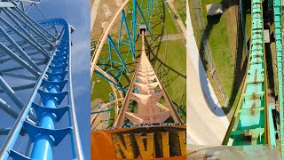 Every Roller Coaster at Six Flags Over Texas Front Seat POVs [upl. by Lemar]