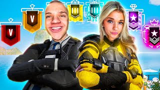 1v1 Vs EVERY Rank BUT My Girlfriend Picks My Operator [upl. by Eylatan]