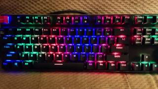 LED modes on Glorious RGB Modular Keyboard v2 GMMKBRN [upl. by Mcculloch465]